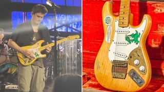 John Mayer playing an Alligator Strat replica