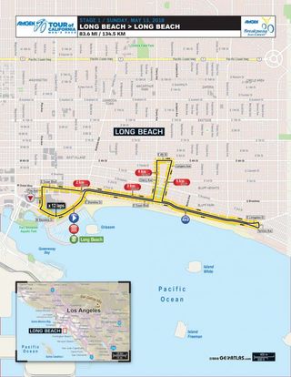 Stage 1 of the 2018 Tour of California in Long Beach