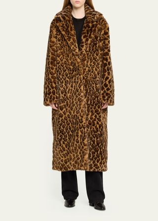 Classic Leopard Faux Fur Coat