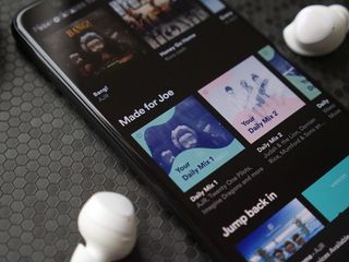 Spotify on the Pixel 4 XL