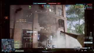 Battlefield 6 tactical destruction Brooklyn building front collapsing from IFV shots