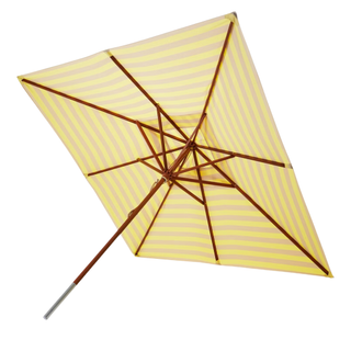 square striped outdoor patio umbrella