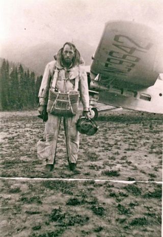 On July 12, 1940, two men put this training to use as the first smokejumpers to parachute into a blaze in Idaho's Nez Perce National Forest. Rufus Robinson was the first out the door, followed soon after by Early Cooley, according to a 2009 obituary of Co