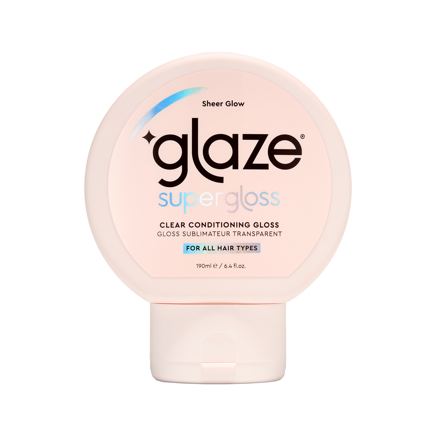 Glaze Supergloss Sheer Glow Clear Conditioning Gloss - New Squeeze Bottle &amp;ndash; Transparent Hair Gloss for All Hair Types &amp;amp; Colors &amp;ndash; Enhanced Formula to Boost Colour, Shine &amp;amp; Hydration - 190ml