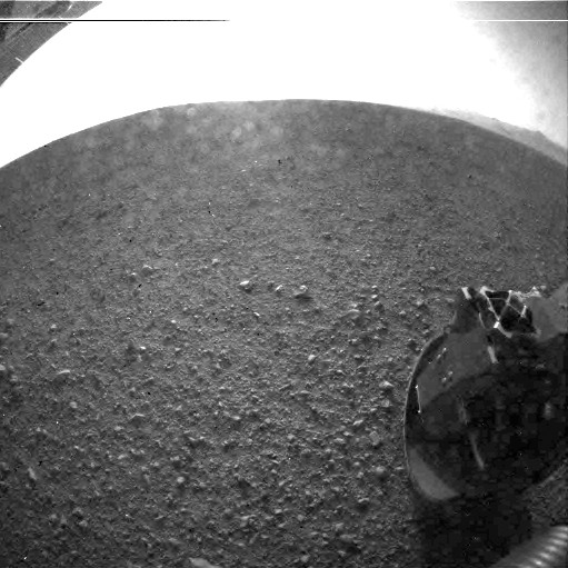 One of Curiosity&#039;s First Photographs on Mars