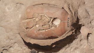 An infant burial from the Levant.
