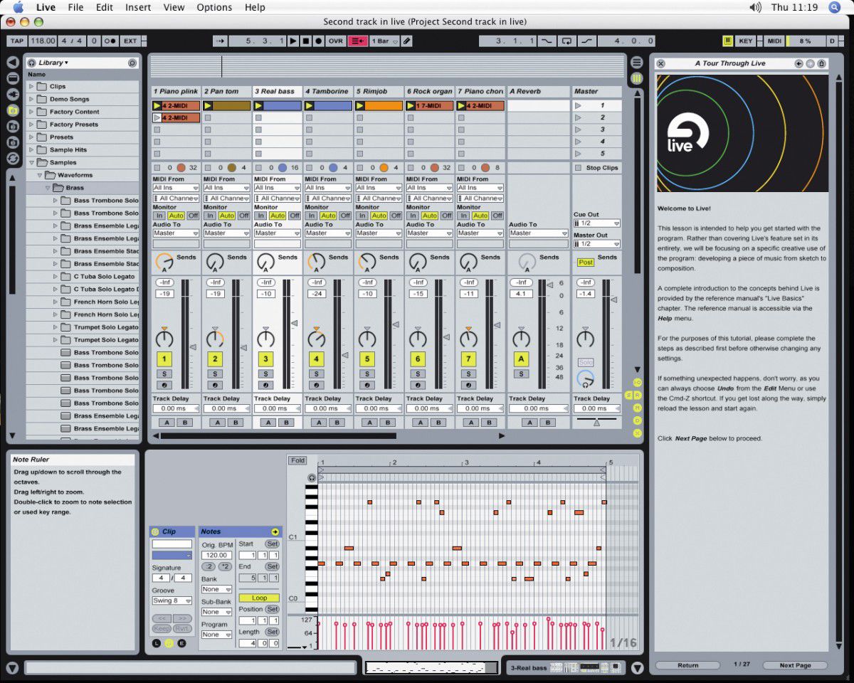 The Live interface has been tweaked for version 6