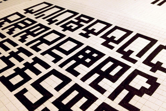 Drawing the final Omega ideas out in ink