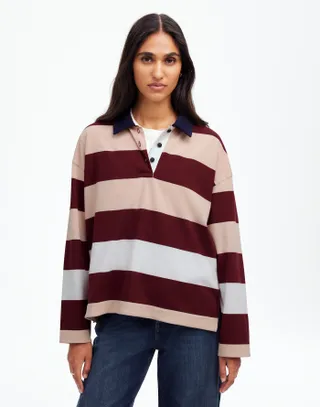 Madewell, Rugby Long-Sleeve Polo Shirt