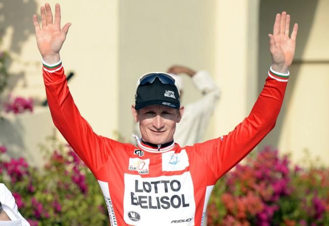 Andre Greipel (Lotto Belisol) in red