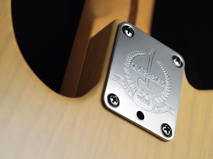 The guitar sports a 60th Anniversary neckplate.
