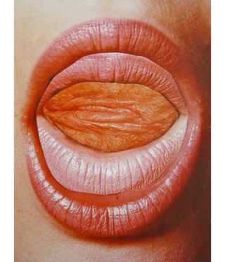 Lips artwork, part of A Woman’s Right to Pleasure exhibition at Sotheby’s LA
