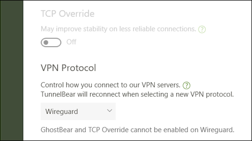 TunnelBear WireGuard Protocol