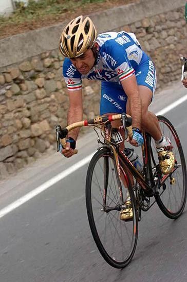 Paolo Bettini - the effort shows