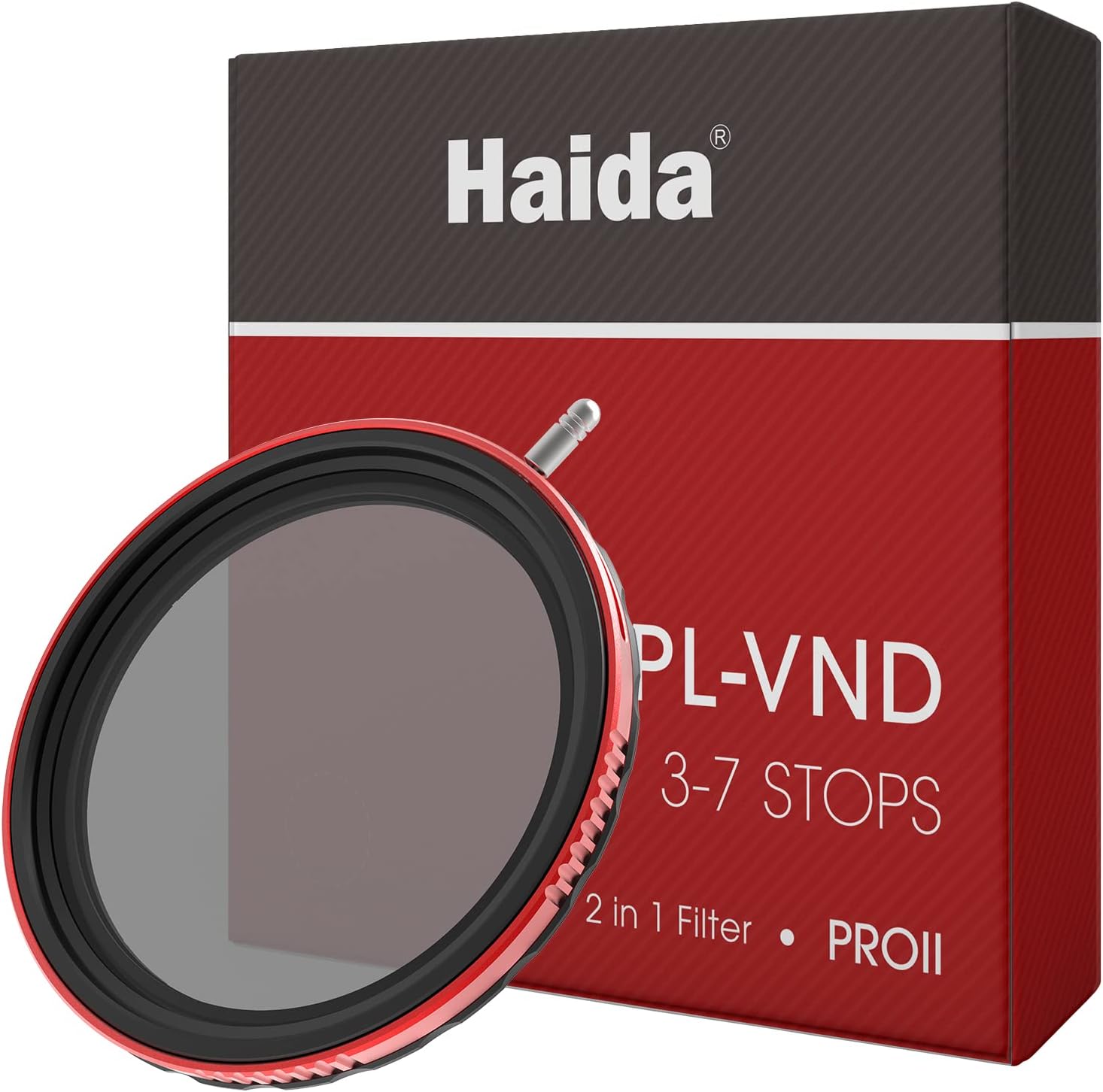Haida PROII CPL-VND 2 in 1 filter and packging in a white square