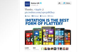 Nokia UK quick to suggest IPhone 5C is an 'imitation' of Lumia range