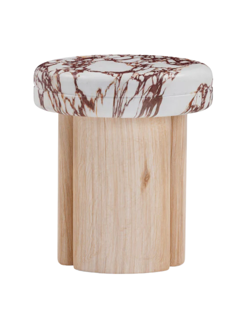 Sheila Textured Concrete Outdoor Side Table 