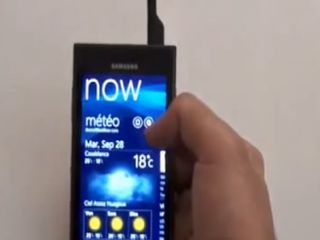 The Samsung Windows Phone 7 handset gets outed on vide