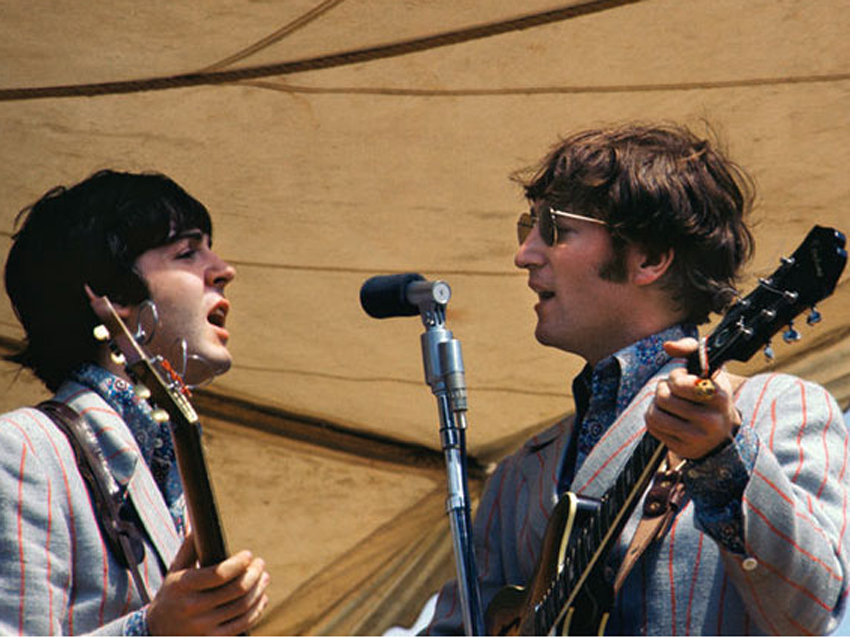 Paul and John share a mic in &#039;66