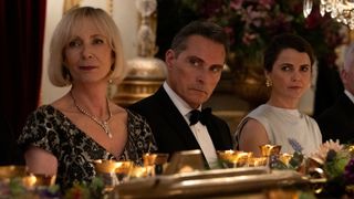 Allison Janney, Rufus Sewell, and Keri Russell in The Diplomat season 2 (2024)