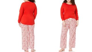 Womens plus size red pajamas on amazon