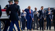 President Donald Trump attends dignified transfer of the bodies of four U.S. service members killed in Iran war