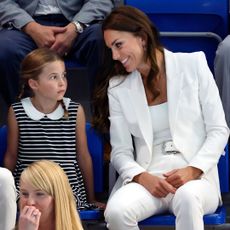 Princess Charlotte and Princess Kate attend the Commonwealth Games