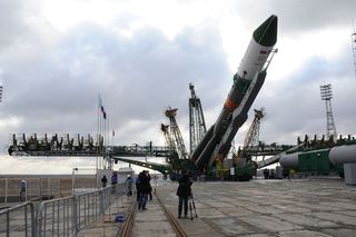 Soyuz Launch Vehicle Raised