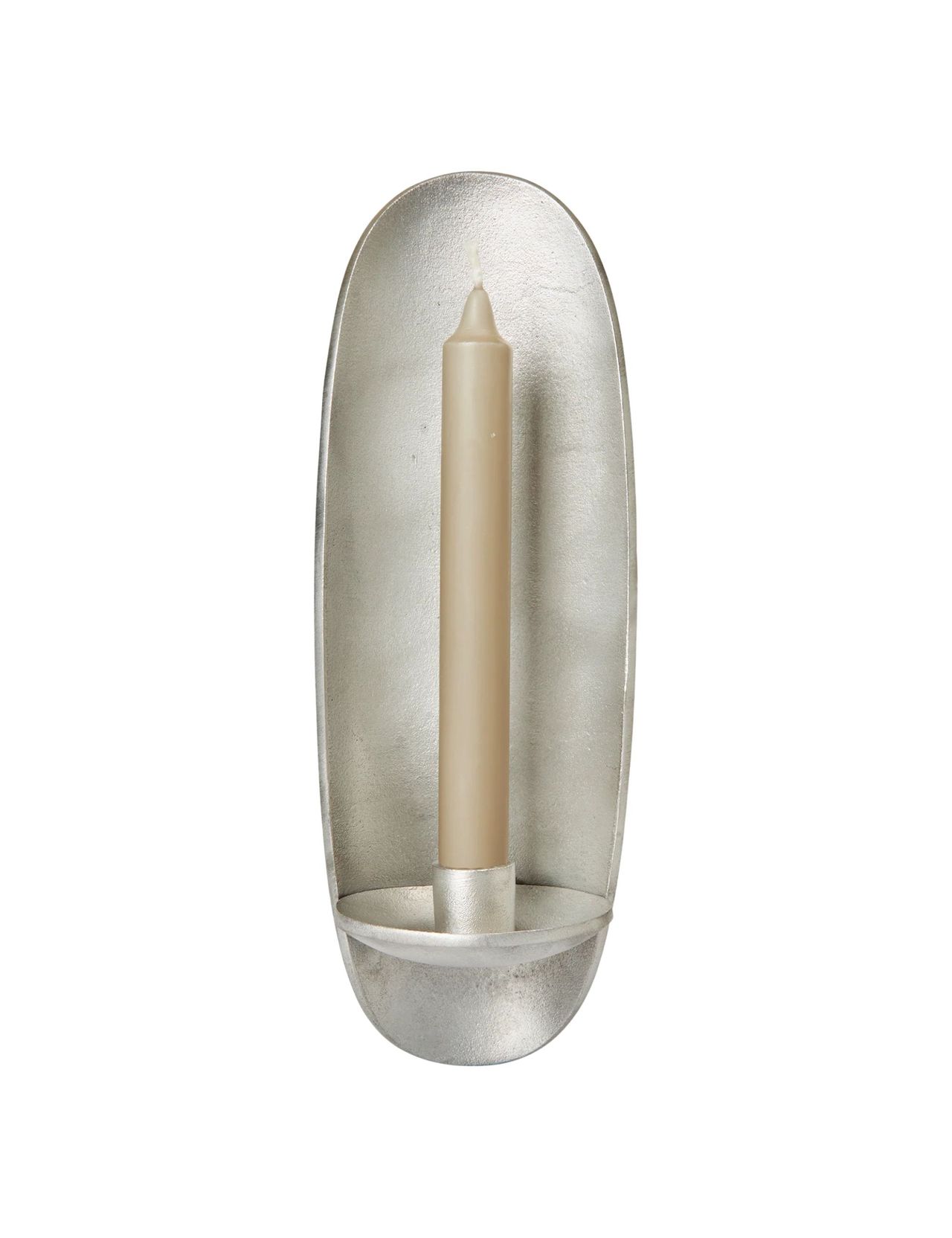 Agap&amp;eacute; Silver Candle Sconce