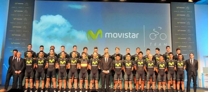 Movistar team presentation in Madrid.