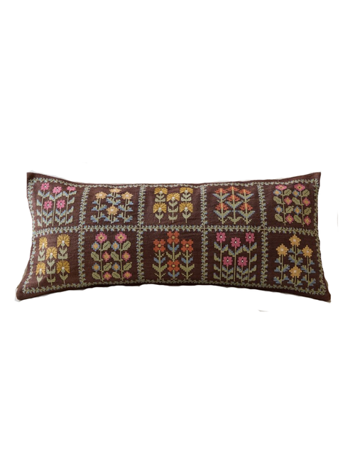 Marisa Needlepoint Lumbar Pillow Cover