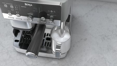 Ninja Luxe Caf&eacute; Mini Plus Espresso Machine on kitchen counter