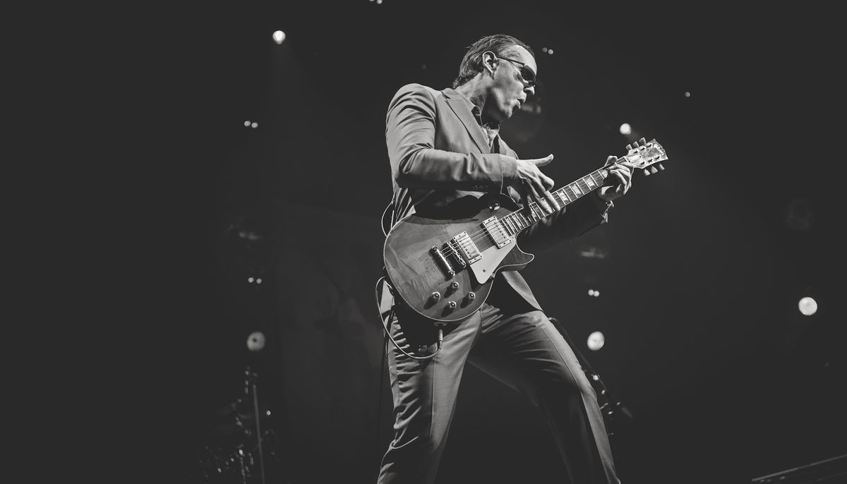 Joe Bonamassa performs live on stage at the Holland International Blues Festival in Grolloo, Netherlands, on June 9, 2018.