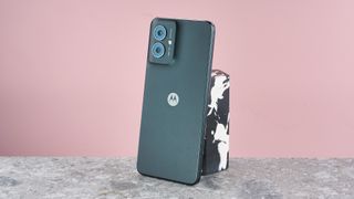 Rear side of the Motorola Moto G55 5G