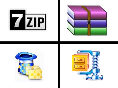 winrar vs winzip vs 7zip