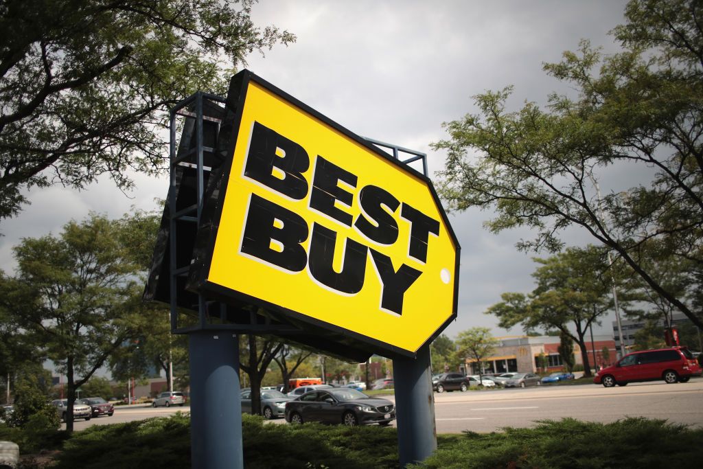 Best Buy sign. 