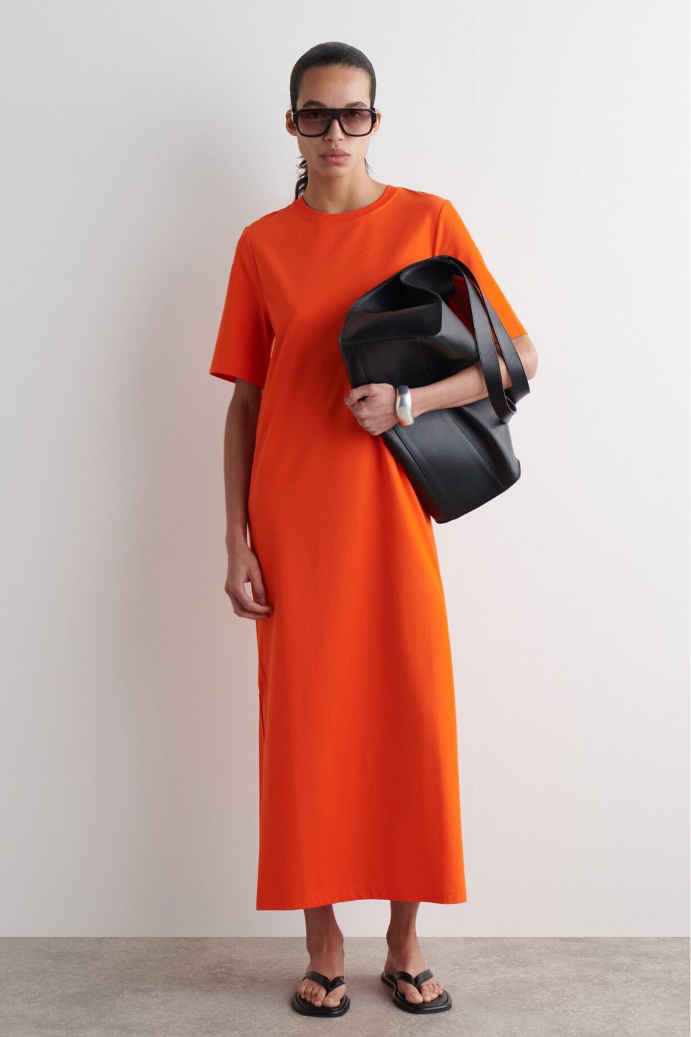 COS Cotton Midi T-shirt Dress