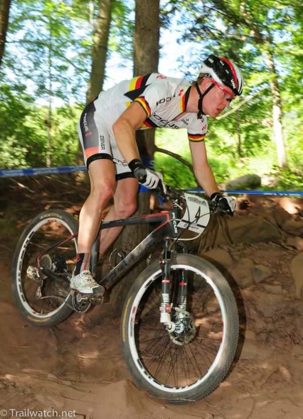Big Marcus Schulte-Luenzum riding in third position