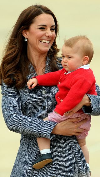 Kate Middleton with Prince George as a baby