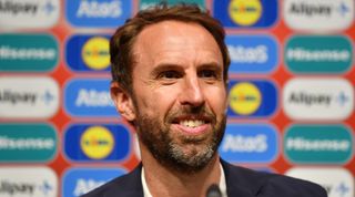 Former England manager Gareth Southgate during a press conference