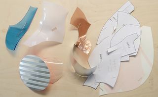 Material samples from Lely's sculptural mobile