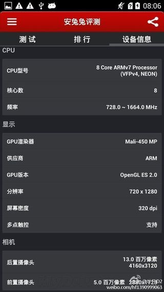 Huawei G750 specs