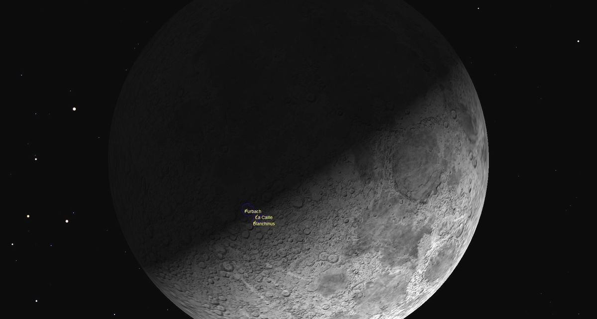 april 2020 night sky Lunar X
