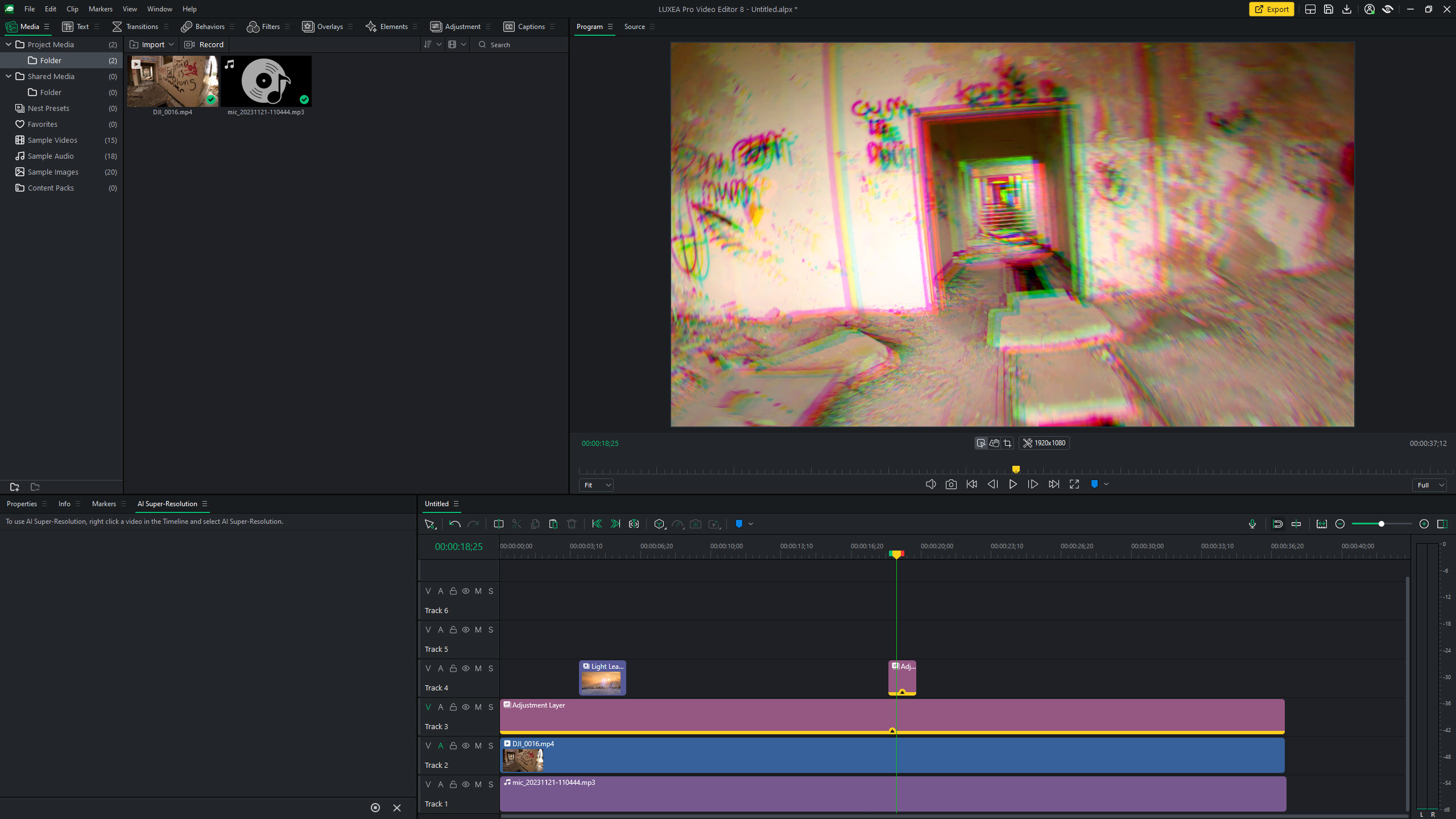 ACDSee Luxea Pro Video Editor 8 user interface