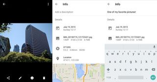 How to add a custom description to pictures in Google Photos