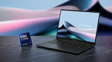 AI-Generated image of an ASUS Zenbook 14 visualized