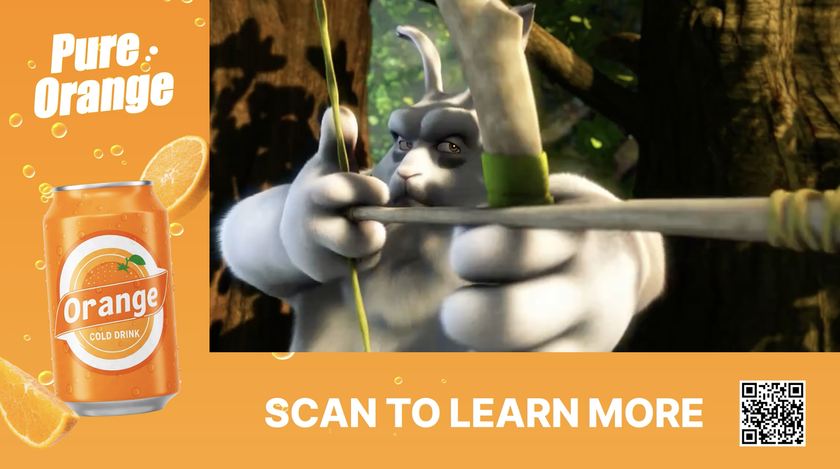 Yospace addressable ad for orange soda