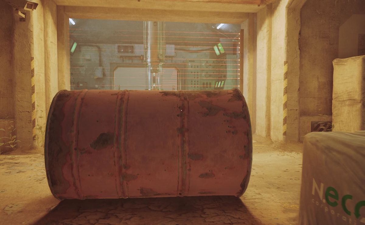 stray roll barrel through lasers