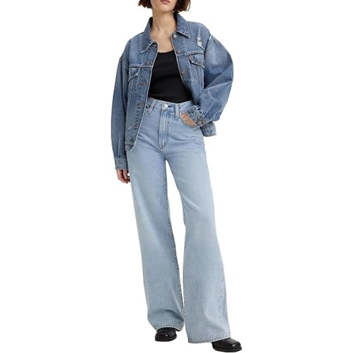 Levi&#039;s Women&#039;s Ribcage Wide Leg Jeans, Far and Wide, 27w X 32l