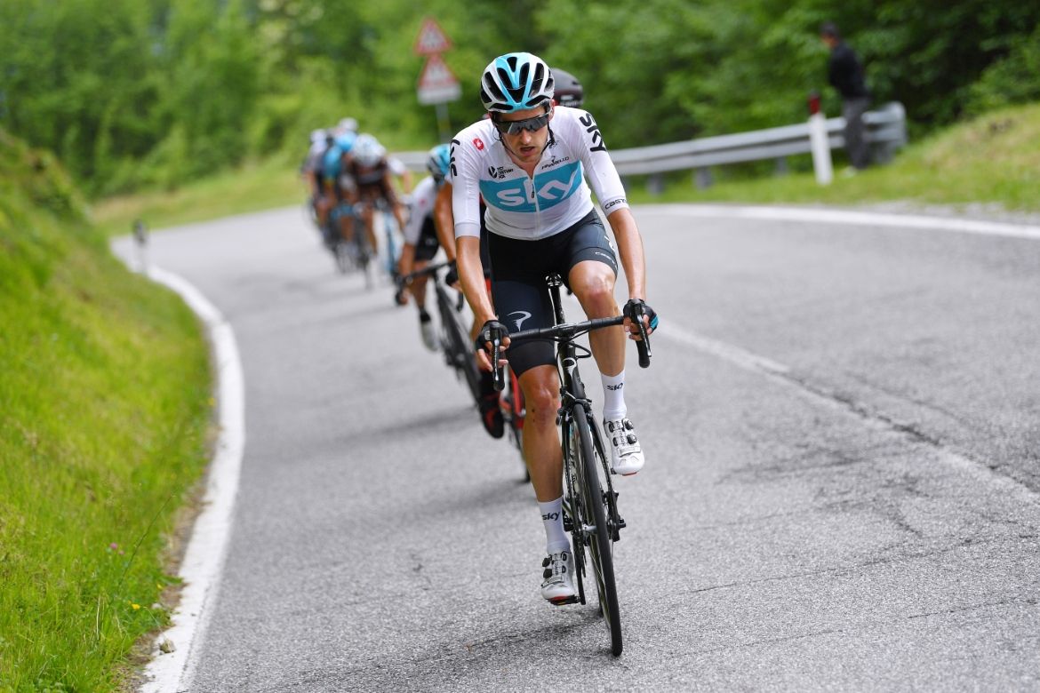 Wout Poels (Team Sky) on the attack